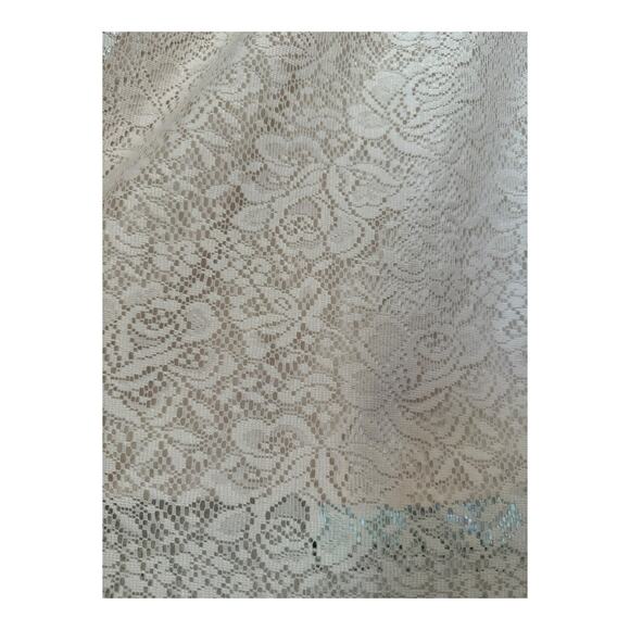 Garnet Hill midi floral lace skirt with elastic waistband size medium - Picture 4 of 14